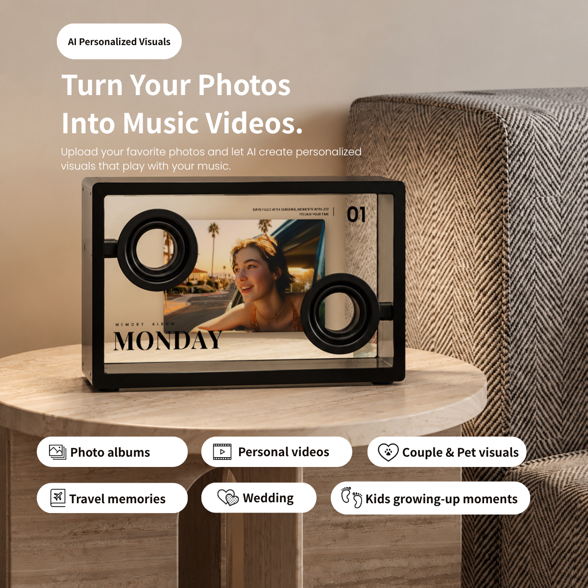 MorningBlues Lyric Speaker SonicGlass A1